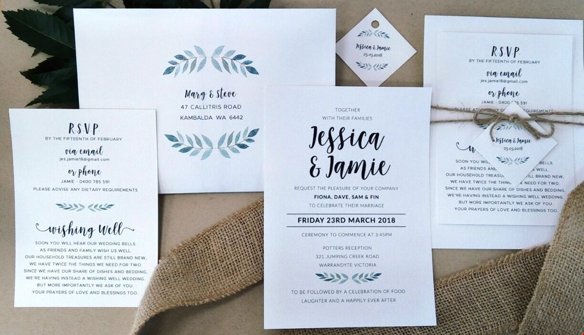 wedding invitations melbourne