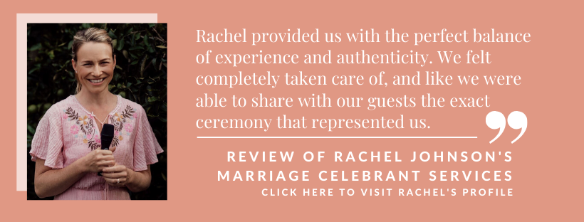 Marriage Celebrant Rachel Johnson The Lady Who Weds