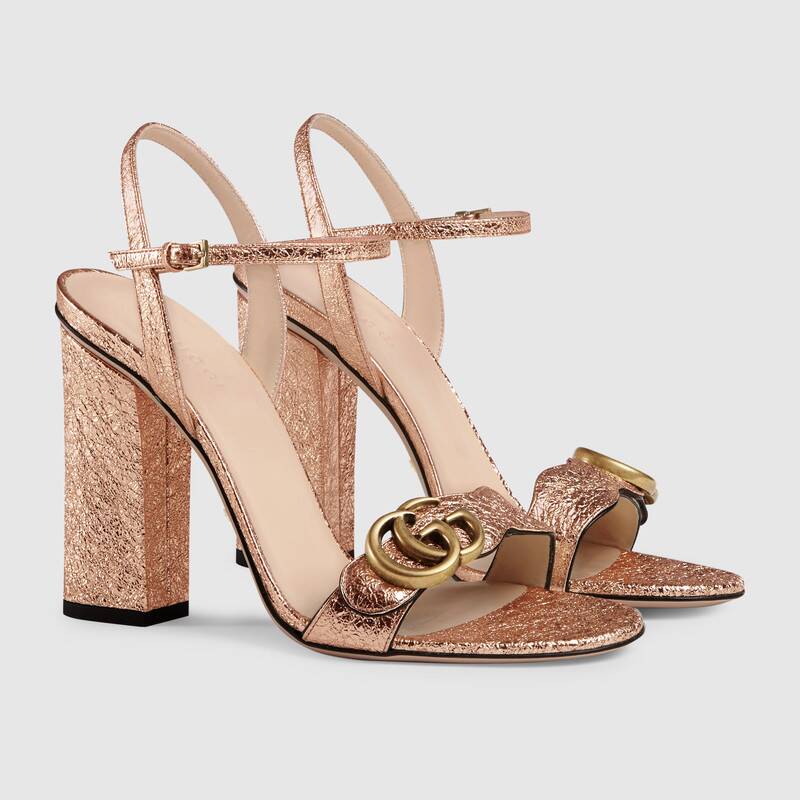 Women's mid-heel sandal with Double G Gucci wedding shoes
