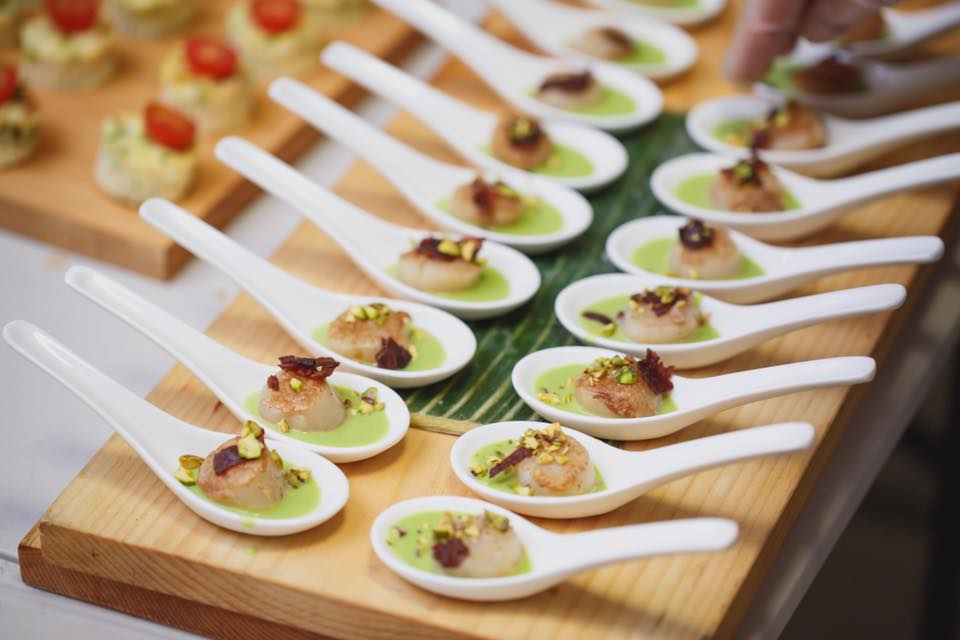 Creative Catering Perth Scallop canapes