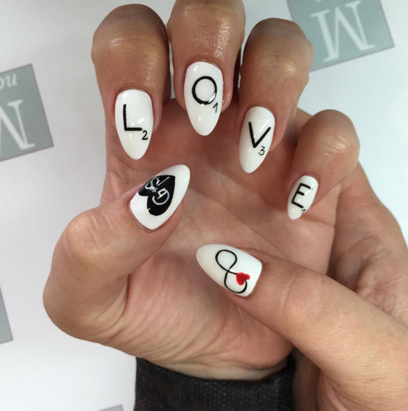 LOVE Letter nails