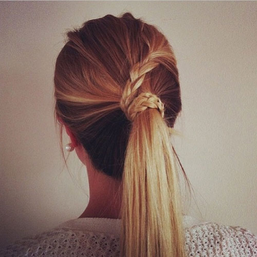 Braids Wrapped Ponytail