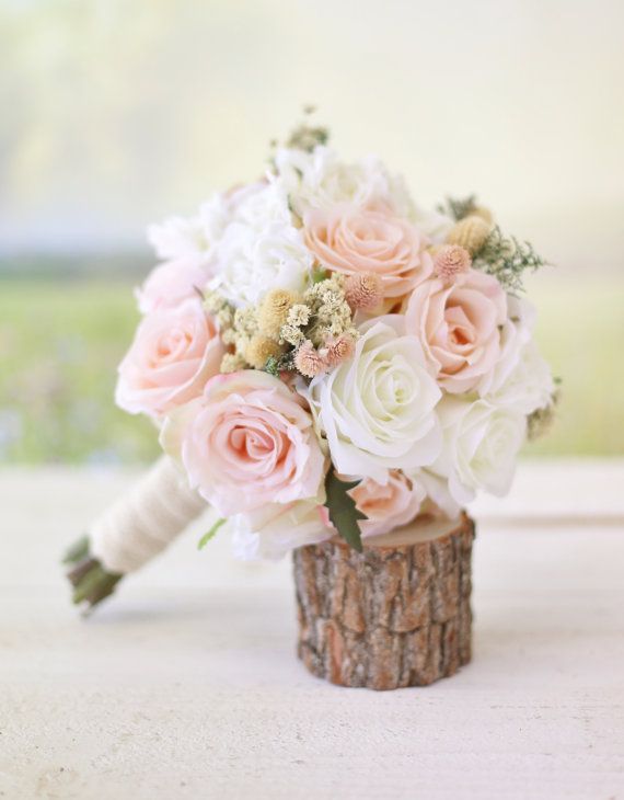 Silk flower bridal bouquet