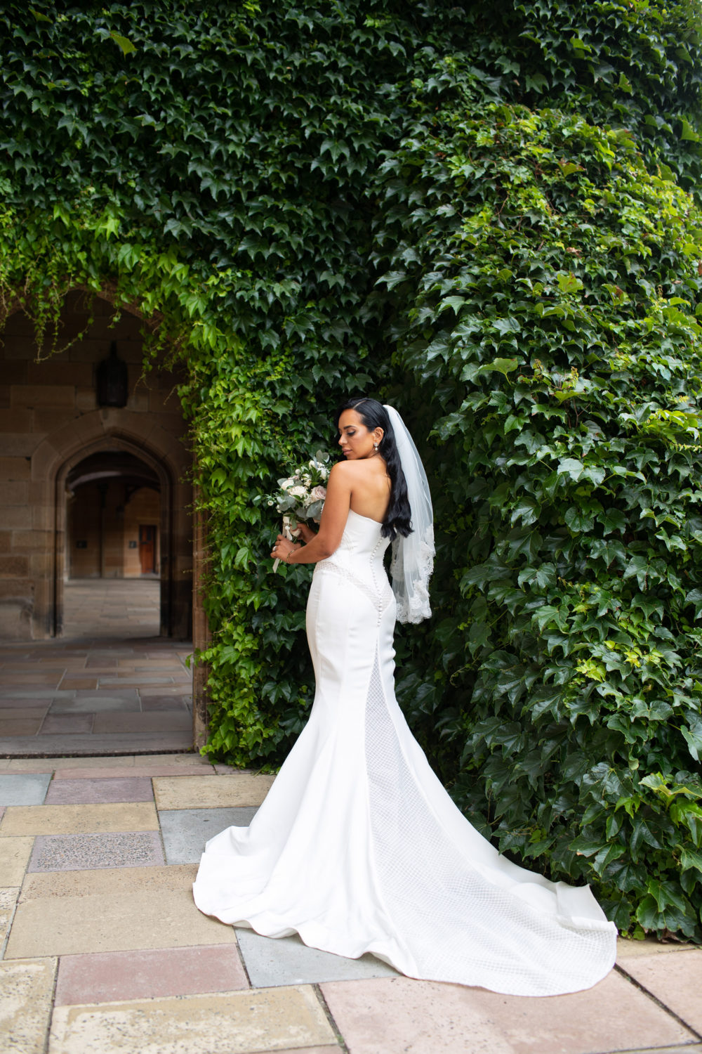 Love at first sight leads to Silvana and Aaron’s elegant greenery wedding