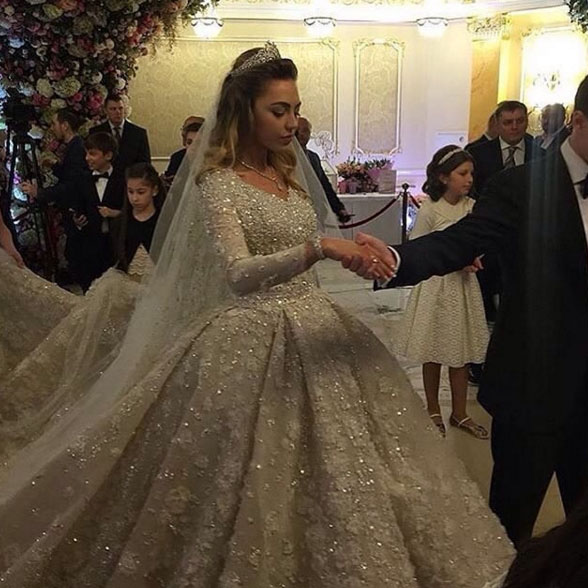 russian bride marries oligarch's son in lavish russian wedding
