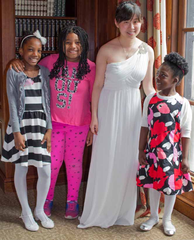 After cancelling her wedding bride to be Yiru Sun joined forces with the Salvation Army and Inwood House to host a pre Mothers Day lunch for children in need.