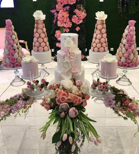 A decadent display for Kat Mehajers bridal shower