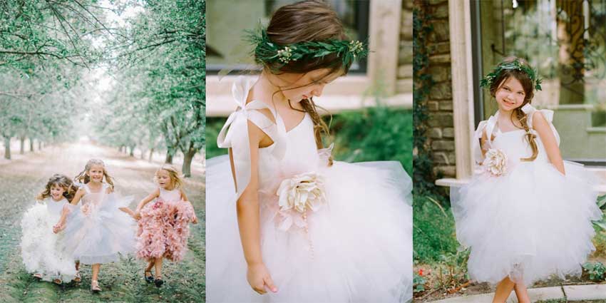 a flower girl dress