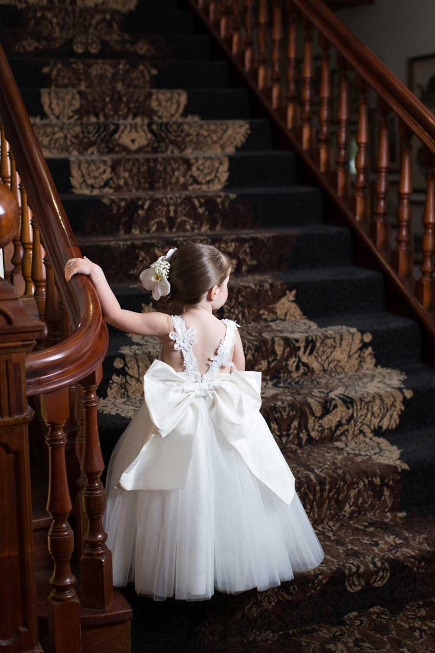 Flower girl hot sale frock design