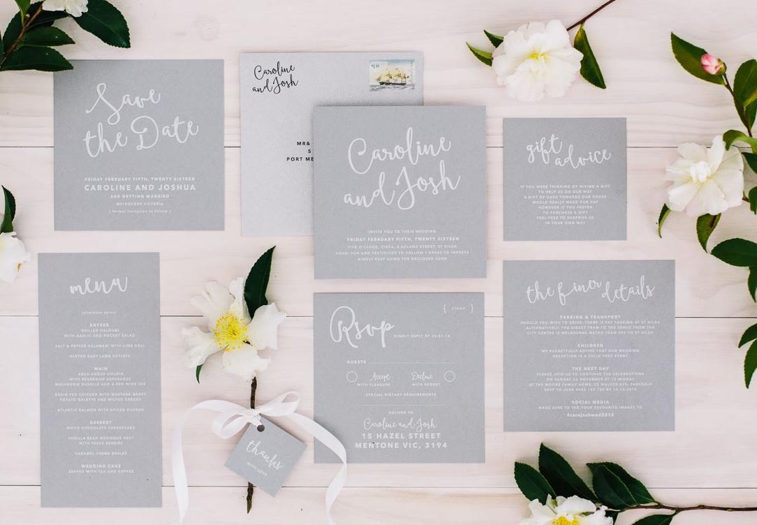 Simply Elegant Wedding Invitations