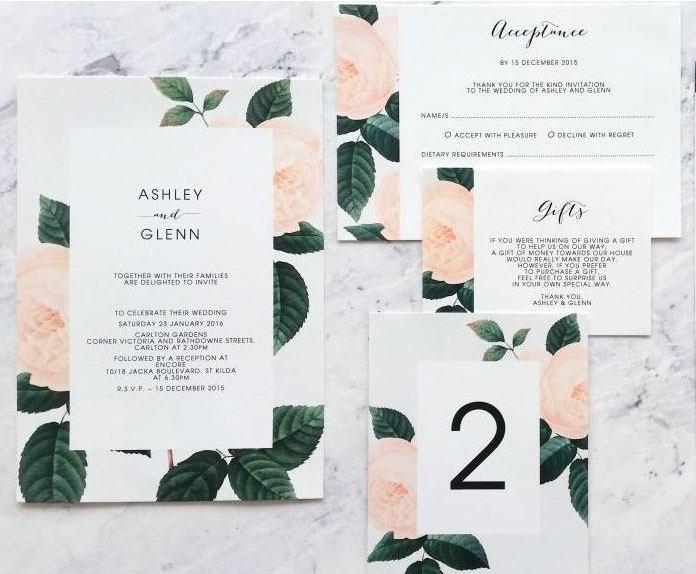 Simply Elegant Wedding Invitations