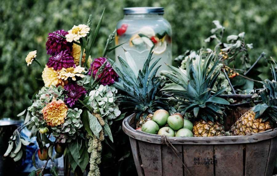 colourful drink station 