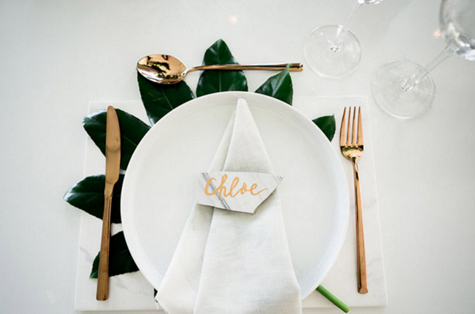marble placecard