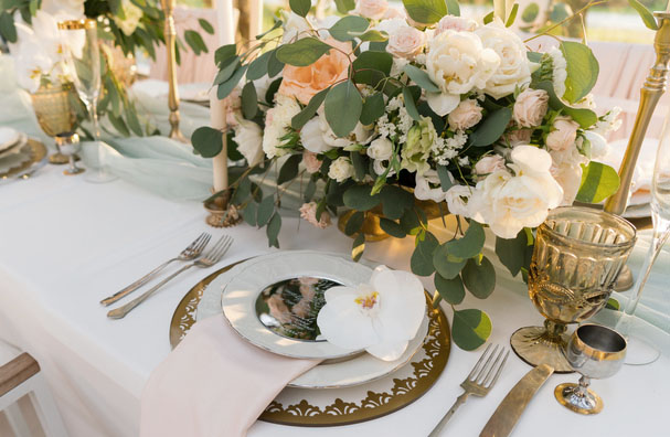 rustic glam table 