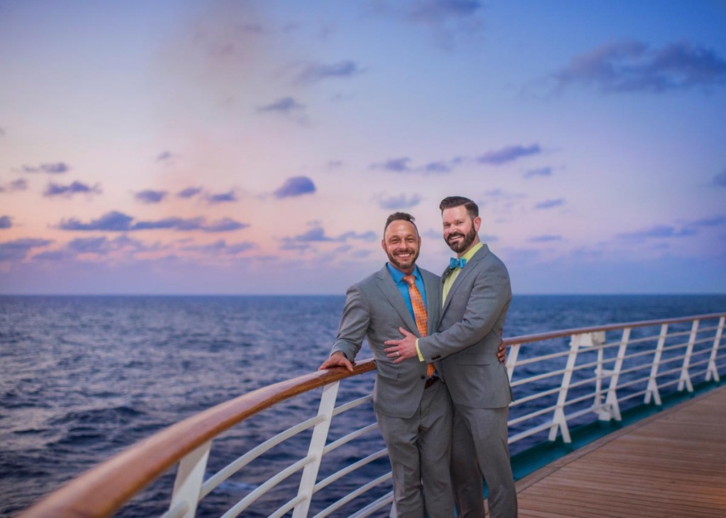 Jason and Dan were married on the high seas.