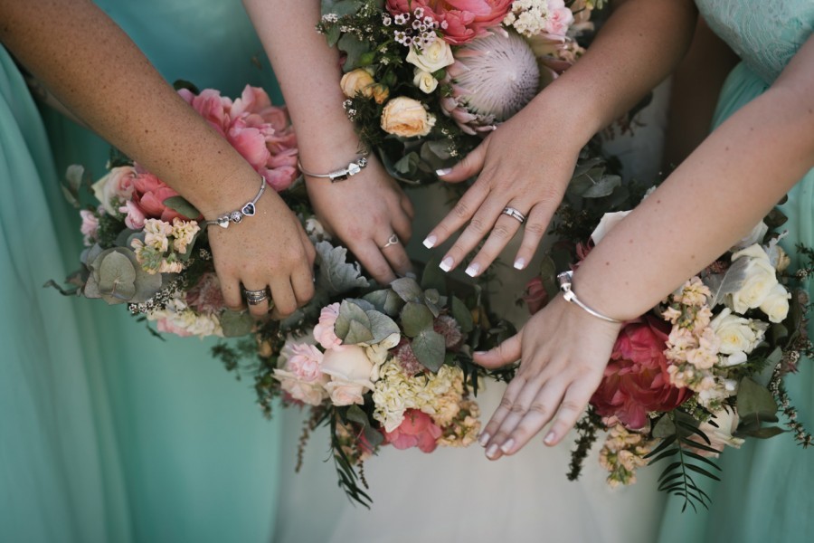 Danii's bride squad show off their gorgeous wedding bling.  