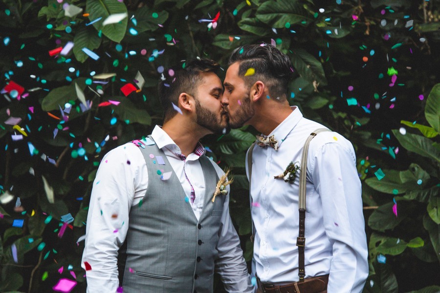 same sex wedding shoot