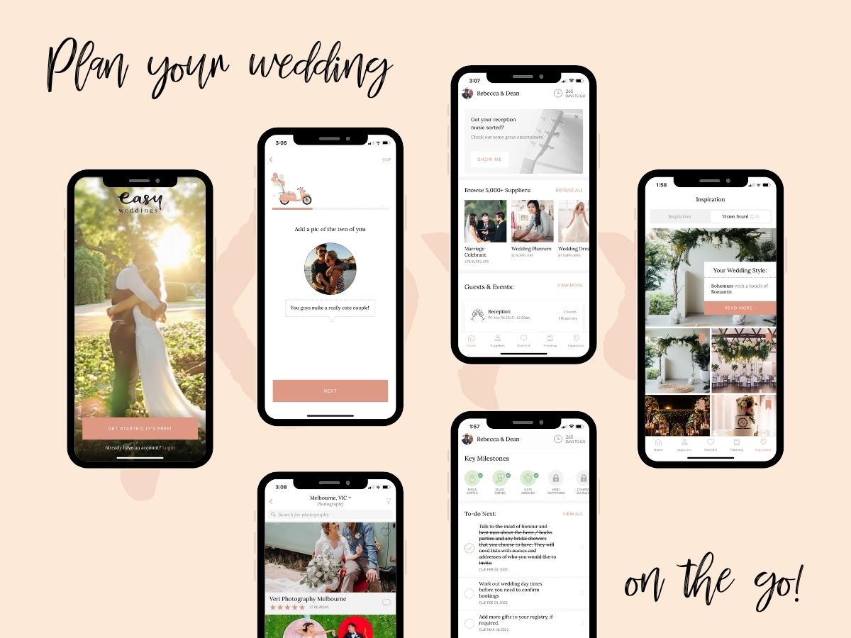 Plan your wedding on the go with the Easy Weddings wedding planner app