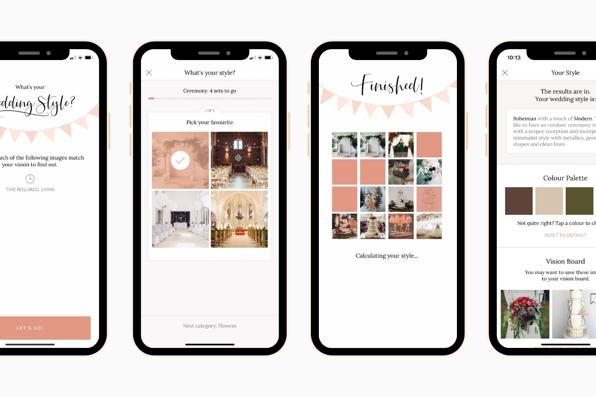 Easy Weddings App - Style Quiz