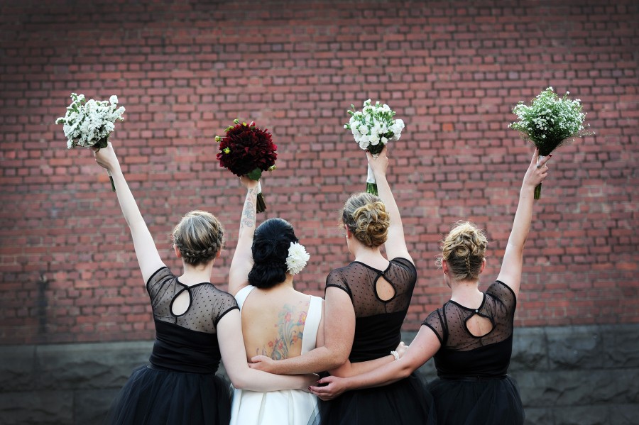 wear black wedding