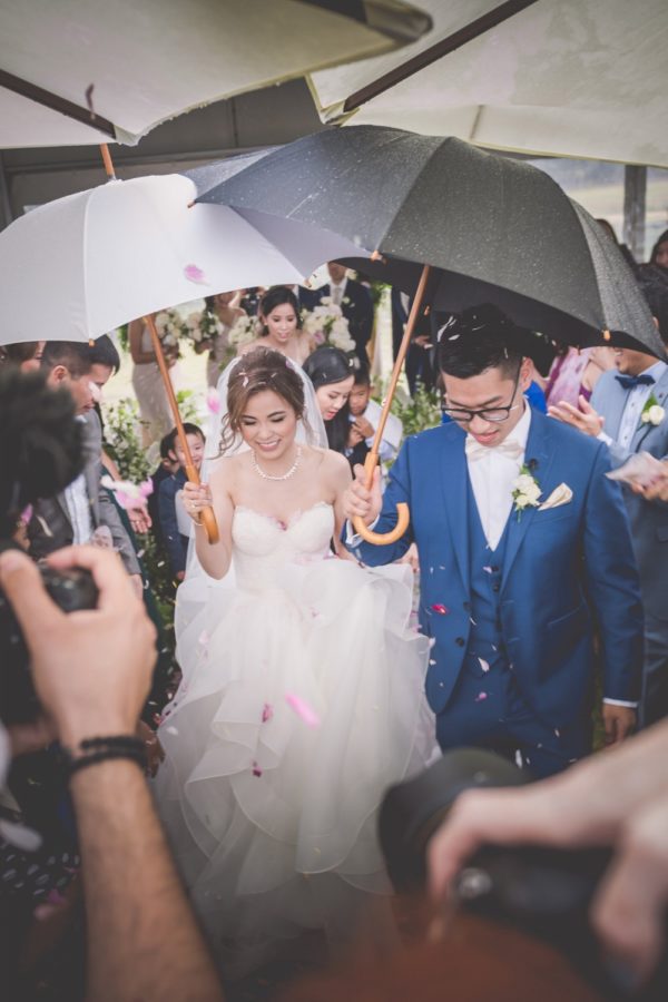 rainy wedding day