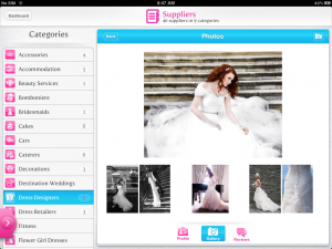 Easy Weddings iPad Planner - Suppliers List