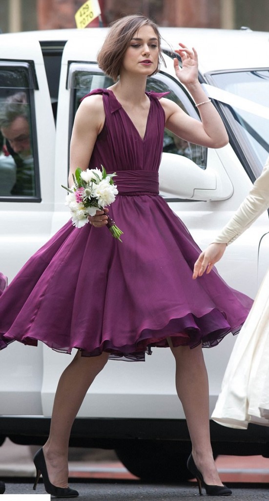 Keira Knightley shines as a bridesmaid at her brother's wedding last month
