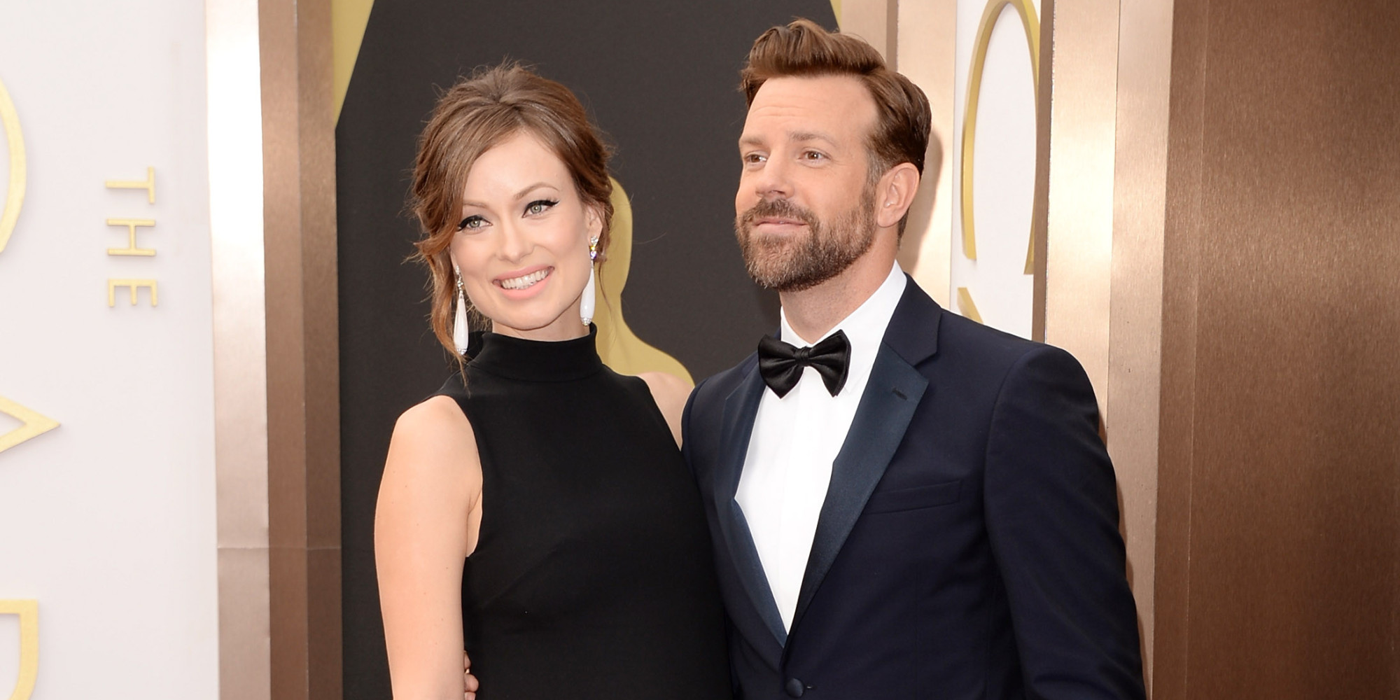 Olivia Wilde and Jason Sudeikis at the Oscars 2014