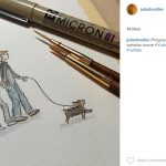 Julia posted her process on Instagram