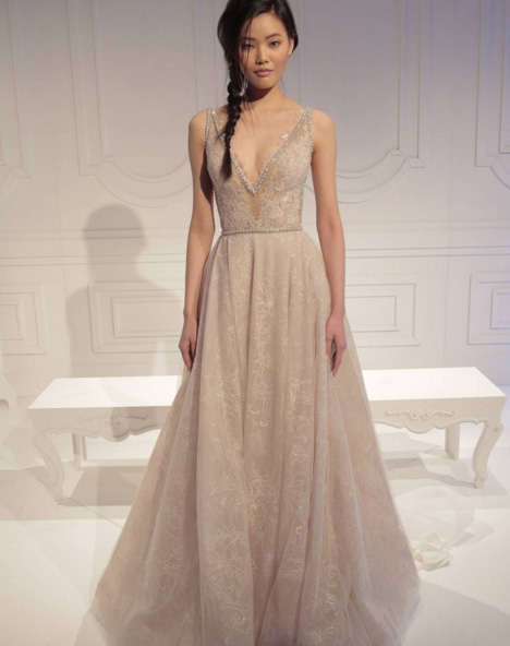 Galia Lahav cappucino coloured gown