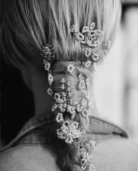 Reem Acra hair accessories via Instagram