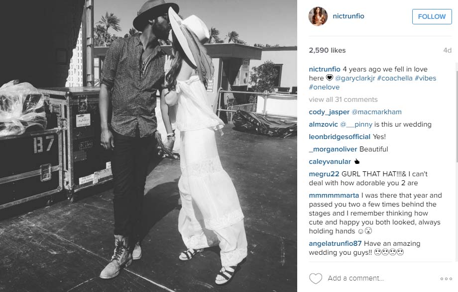 Nicole Trunfio and Gary Clark met four years prior to their wedding day