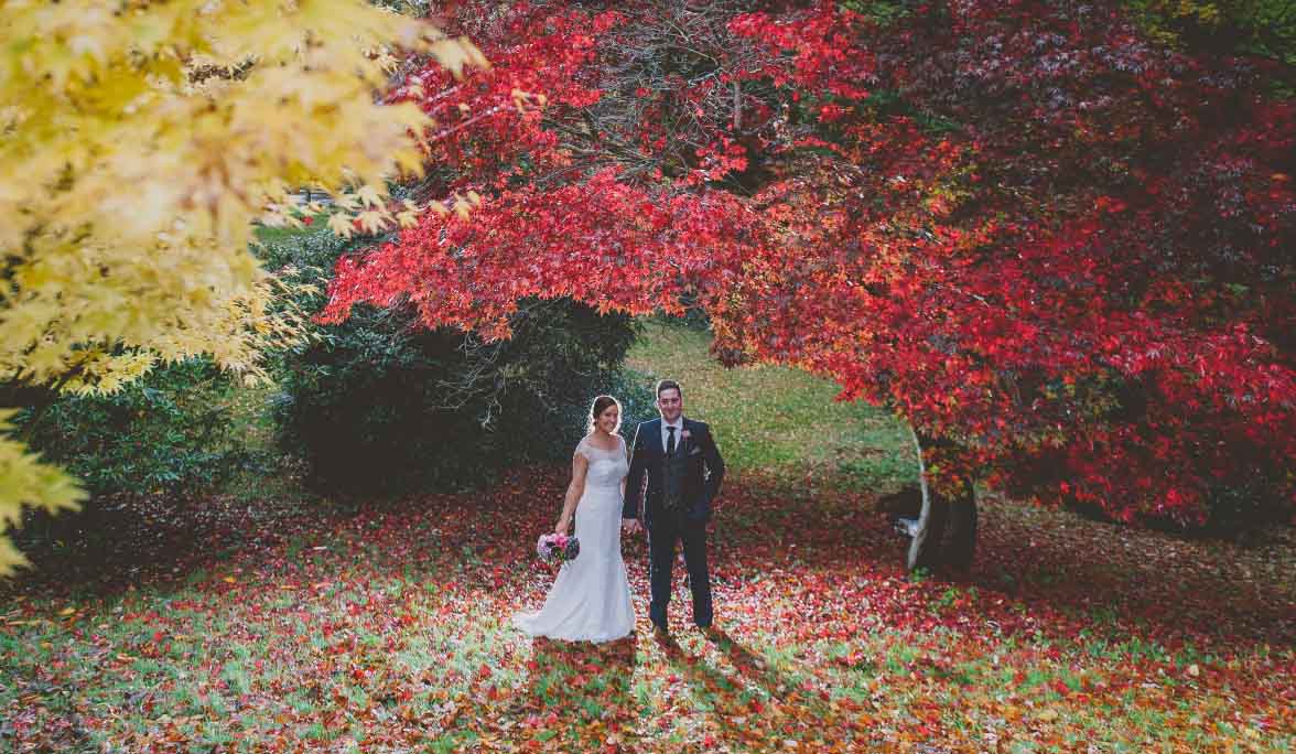 cally and chris autumn wedding