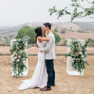 Kylie and Jono's bespoke, vegan Byron View Farm wedding, photo by Figtree Pictures