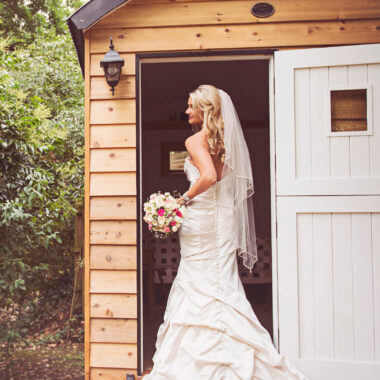 Country girl and city slicker celebrate their classic wedding