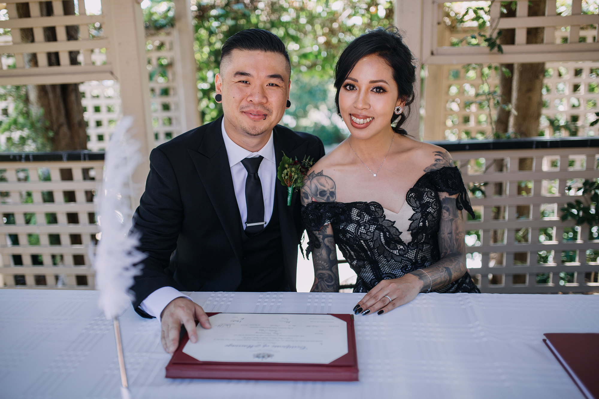Amy Andrew Alternative Gothic Wedding Zee and Cee Studio 023