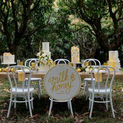 Summer Wedding Inspiration Milk Honey Cake Creative Heart Colour 012