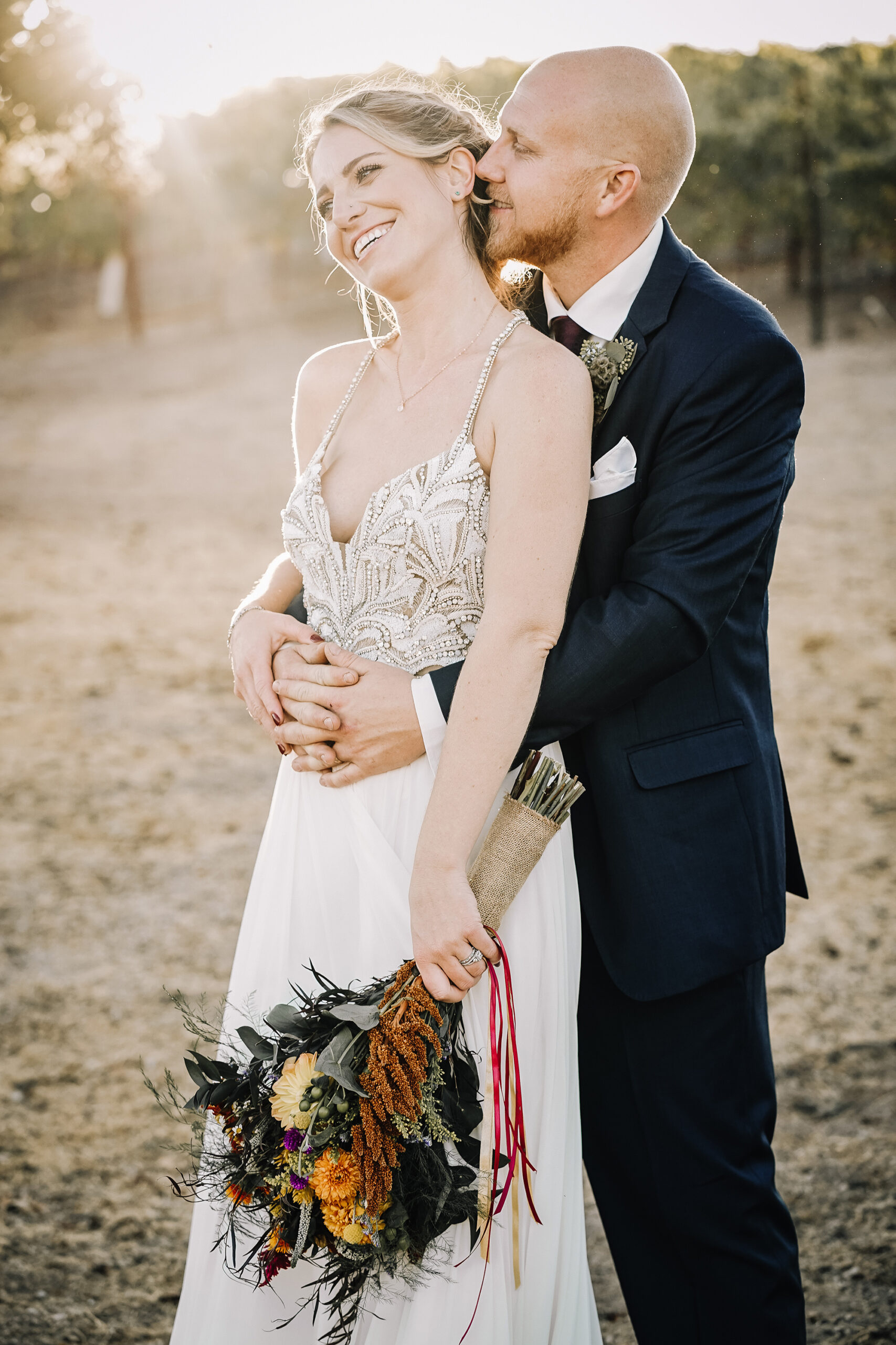 Kristen and Carter marry at family vineyard for rustic winery wedding ...