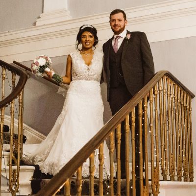 Melissa Luke Modern Purple Wedding Photography by Adelphos SBS 022