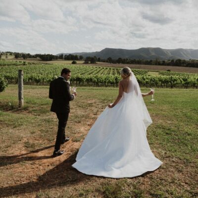 Husband and wife wed in one of the top hunter valley wedding venues