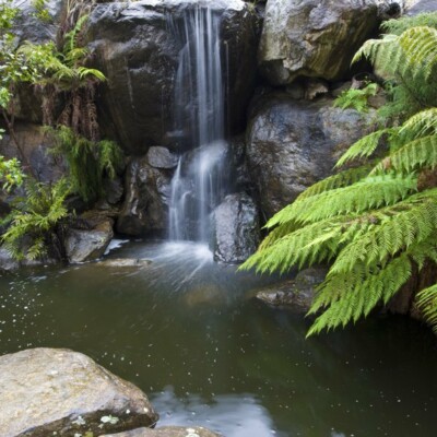 rock garden waterfall