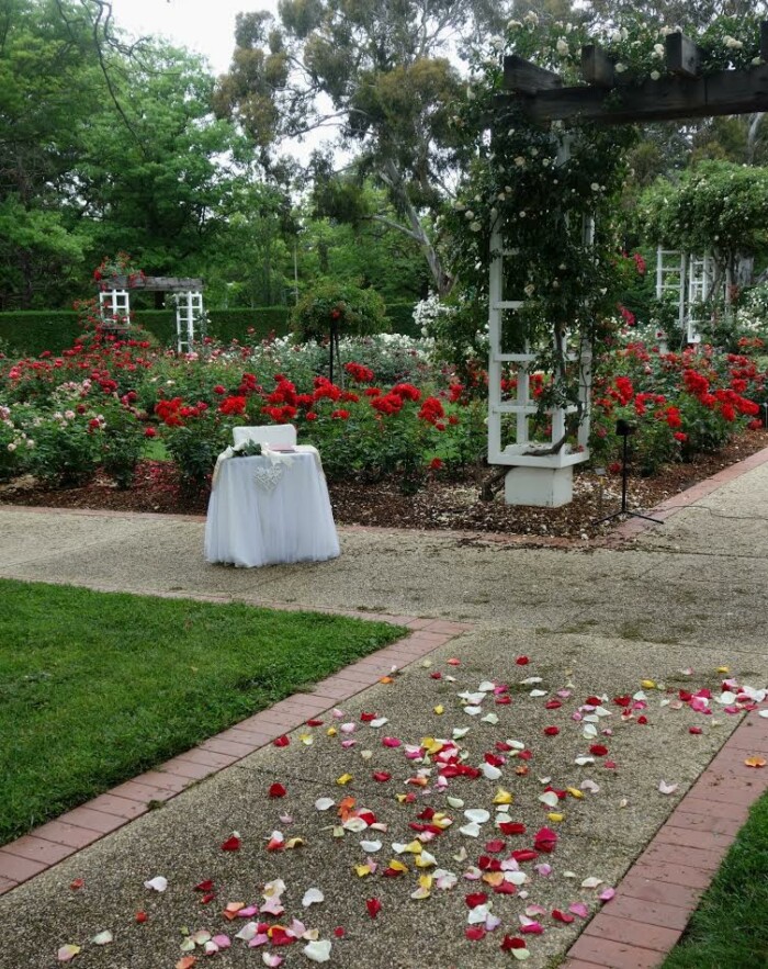 Wedding Location ACT - Senate Rose Gardens