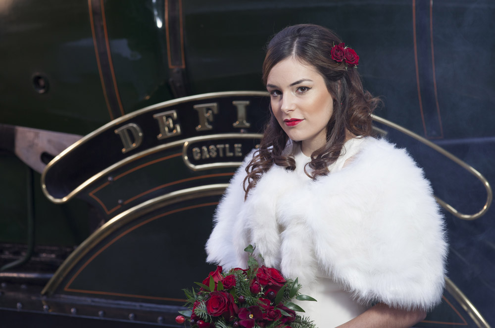 christmas railway wedding magic
