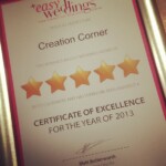 Easy Weddings five-star supplier Certificate of Excellence