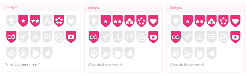 EW supplier badges