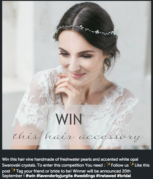 wedding giveaways on instagram