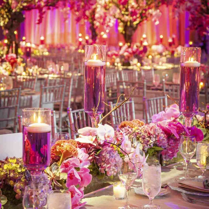 Who influenced your selection of wedding decorations and theme?