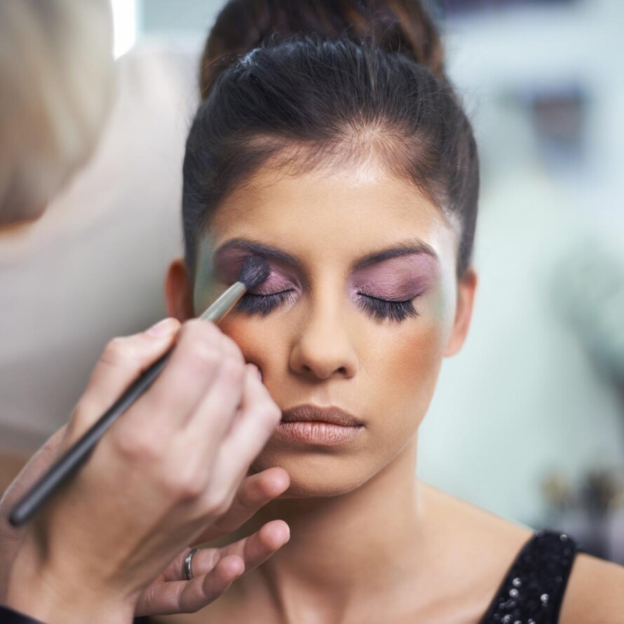 Are you doing your own wedding make-up or are you hiring someone to do it?