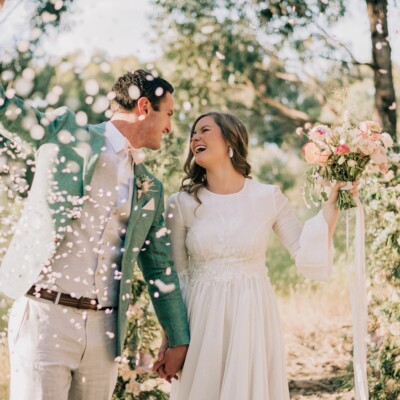 Sustainable wedding eco confetti