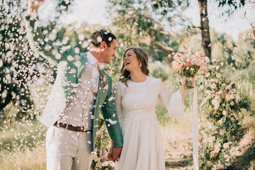 Sustainable wedding eco confetti